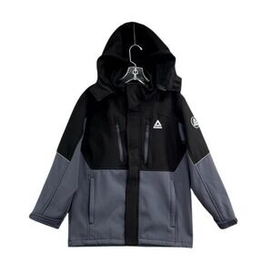 Reebok Softshell Jacket Boys 14-16 Colorblock Fleece Lined Streetwear Winter